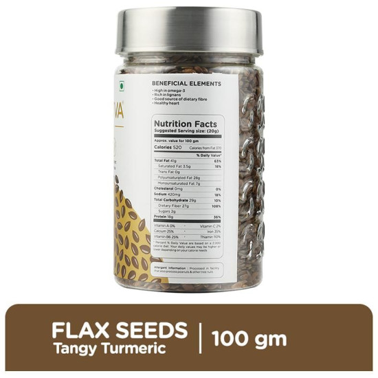 Soultatva Flax Seeds Tangy Turmeric image