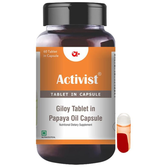 Activist Giloy Tablet In Papaya Oil Capsule image