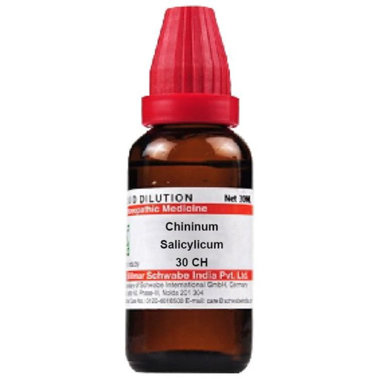 Dr Willmar Schwabe India Chininum Salicylicum Dilution 30 CH image