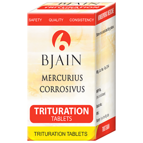 Bjain Mercurius Corrosivus Trituration Tablet 6X image