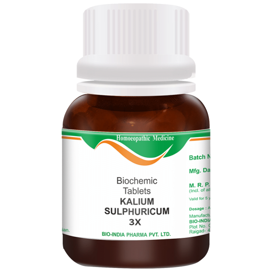 Bio India Kalium Sulphuricum Biochemic Tablet 3X image