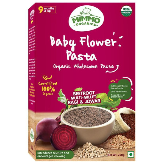 Mimmo Organics Wholesome Pasta (9 Months & Up) Baby Flower image