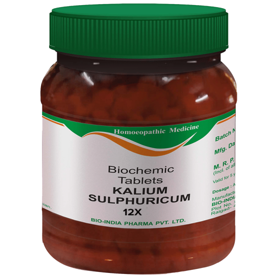 Bio India Kalium Sulphuricum Biochemic Tablet 12X image