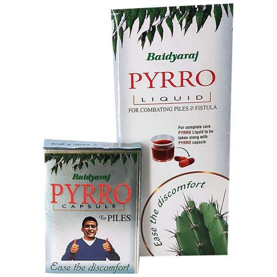 Baidyaraj Combo Pack of Pyrro Liquid 450ml & Pyrro 10 Capsule image