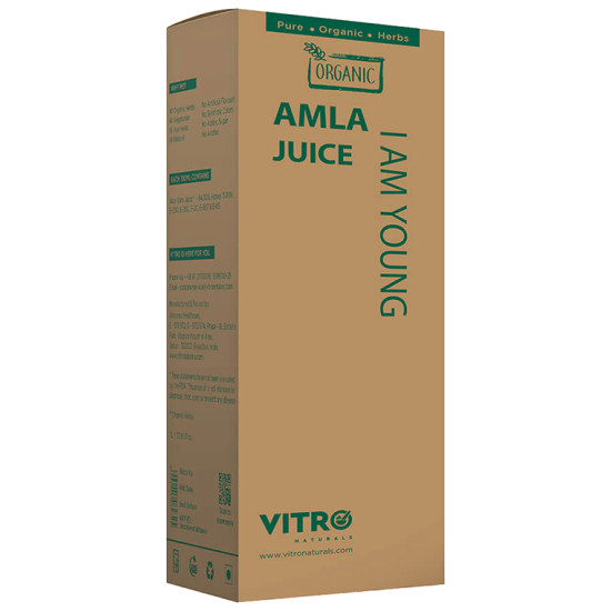 Vitro Naturals Organic I Am Young Amla Juice Prevents Hair Loss, Anti-ageing image