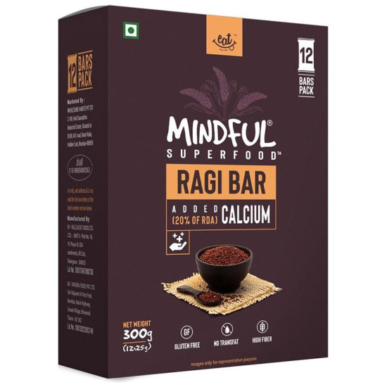 Eat Anytime Mindful Superfood Bar (25gm Each) Ragi image