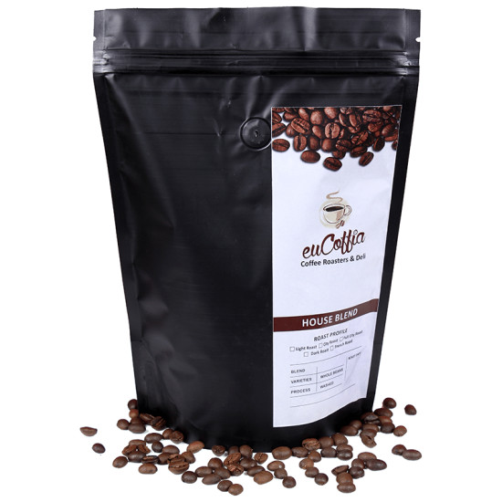 Eucoffia 100% Arabica Roasted Coffee Powder Medium Dark Roast Moka Pot image