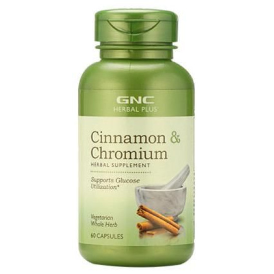 GNC Herbal Plus Cinnamon and Chromium Capsule image