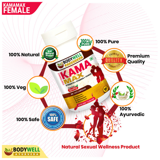 BodyWell KamaMAX Female with Gold Veg. Capsule (60 Each) image