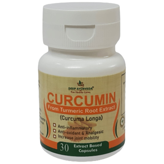 Deep Ayurveda Curcumin from Turmeric Root Extract Based Capsule image