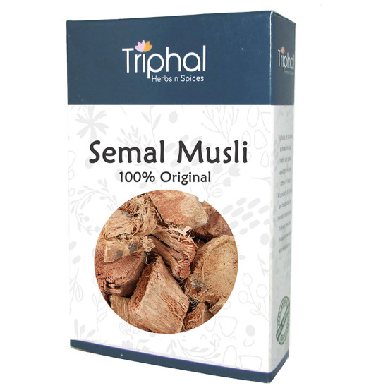 Triphal Semal Musli/ Musli Simbal/ Musli Lal/ Bombax Malabaricum DC/ Silk Cotton Root Whole image