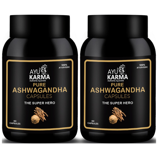 Ayukarma Pure Ashwagandha Capsule (60 Each) image