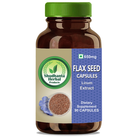 Shudhanta Herbal Flax Seed 650mg Capsule image