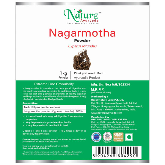 Naturz Ayurveda Nagarmotha Powder image