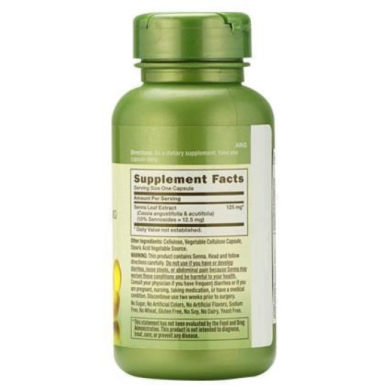 GNC Senna Leaf Extract 125mg Capsule image