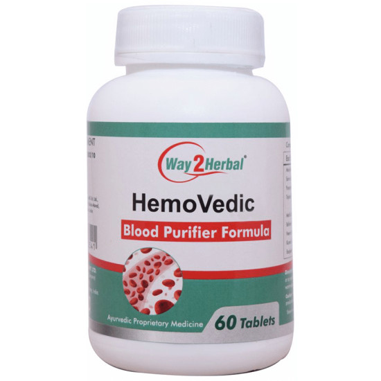 Way2Herbal Hemo Vedic Blood Purifier Formula Tablet image