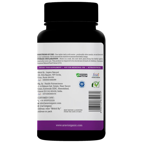 Aravi Organic Milk Thistle with Dandelion & Piperine Tablet image