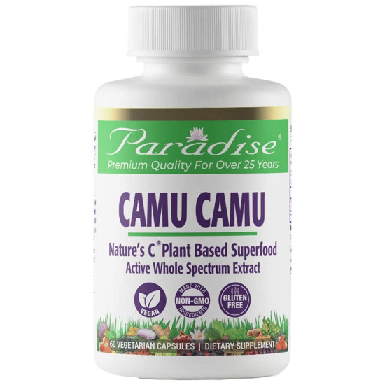 Paradise Herbs Camu Camu Nature's Plant Based Superfood Vegetarian Capsule image