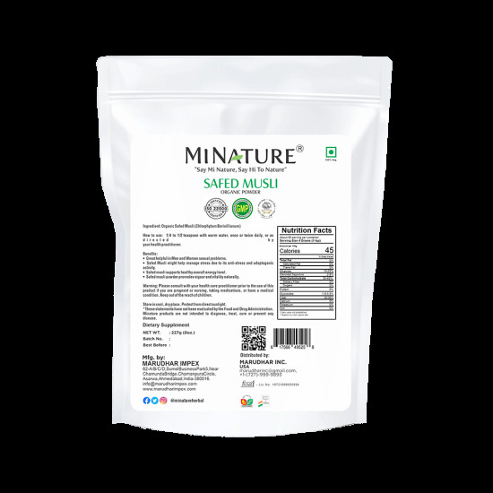 Minature Safed Musli Organic Powder image