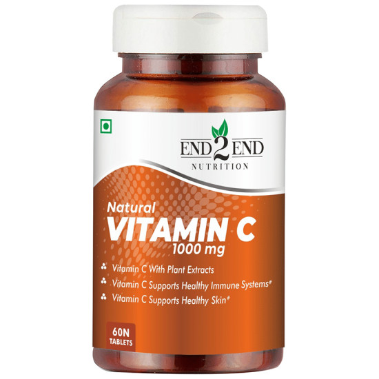 End2End Nutrition Natural Vitamin C 1000mg Tablet (60 Each) image