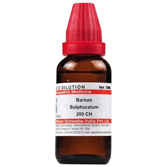 Dr Willmar Schwabe India Barium Sulphuratum Dilution 200 CH image