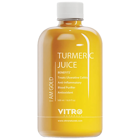 Vitro Naturals I Am Gold Turmeric Juice Helps in Cholesterol Control & Boosts Immunity image