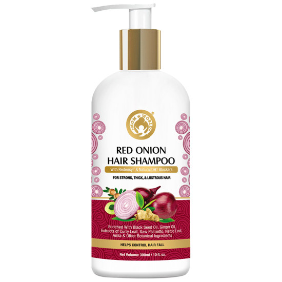 Mom & World Combo Pack of Red Onion Hair Shampoo 300ml, Red Onion Hair Conditioner 300ml, Red Onion Hair Oil 200ml & Red Onion Hair Mask 200ml image