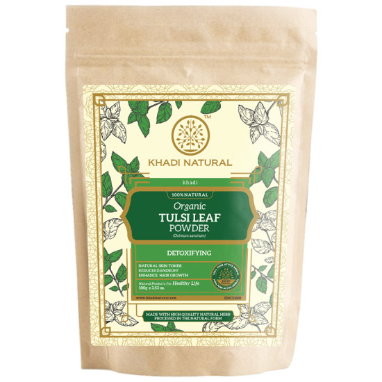 Khadi Naturals Organic Tulsi Leaf Powder image