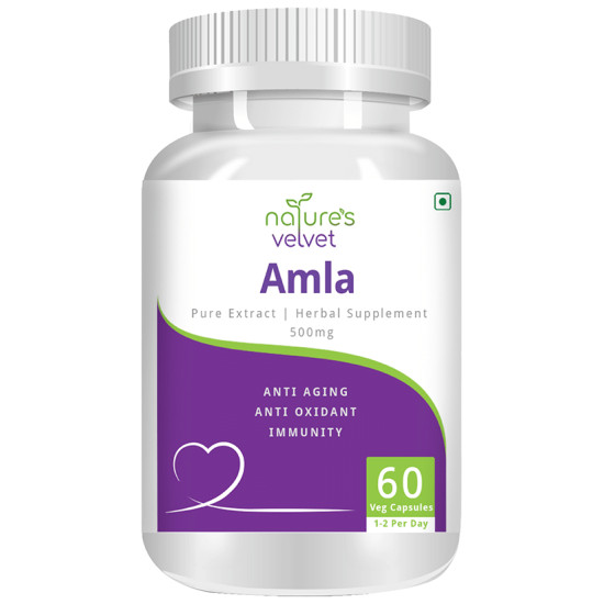 Nature's Velvet Amla Pure Extract 500mg Capsule image