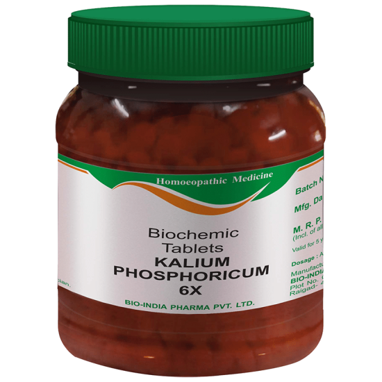 Bio India Kalium Phosphoricum Biochemic Tablet 6X image