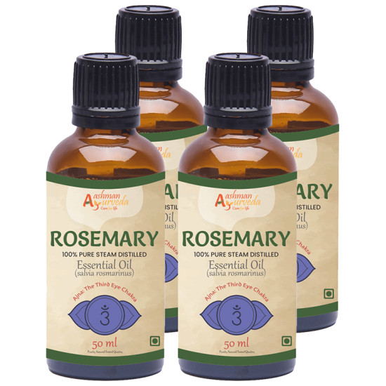 Aashman Ayurveda 100% Pure Steam Distilled Essential Oil (50ml Each) Rosemary image