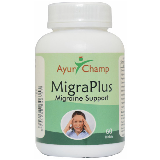 Ayur Champ Migraplus Migraine support Tablet image