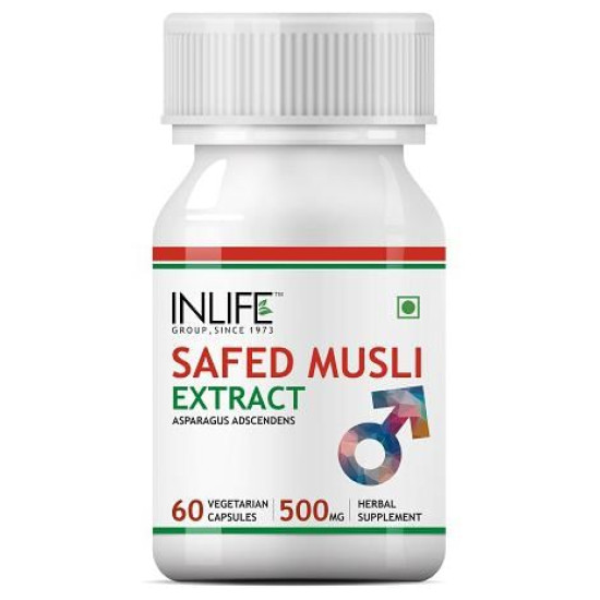 Inlife Safed Musli Extract 500mg Capsule image