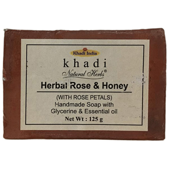 Khadi Natural Herbs Herbal Rose and Honey Soap image