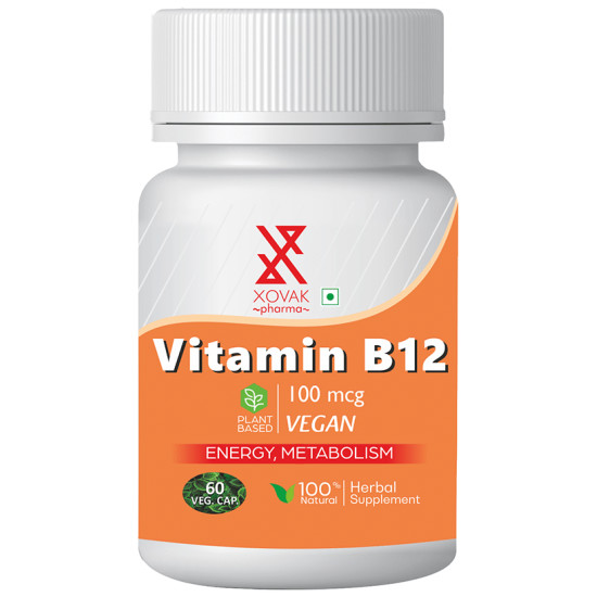 Xovak Pharma Vitamin B12 100mcg Veg Capsule image