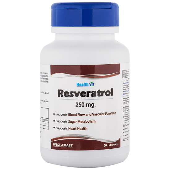 HealthVit Resveratrol 250mg Capsule image