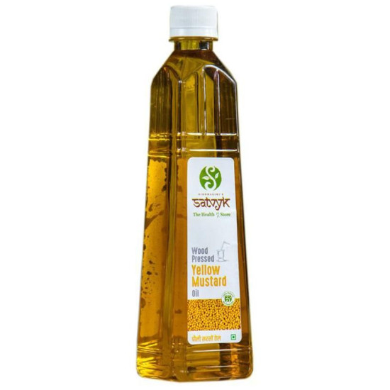 Satvyk Wood Pressed Yellow Mustard Oil image