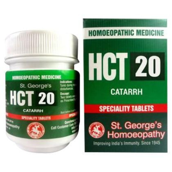 St. George’s HCT 20 Catarrh Tablet image