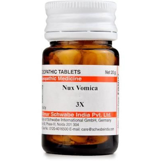 Dr Willmar Schwabe India Nux Vomica Trituration Tablet 3X image