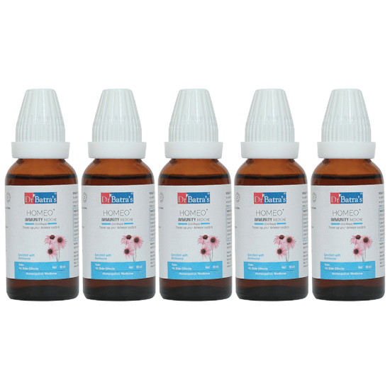 Dr Batra's Homeo+ Immunity Medicine Oral Drops (30ml Each) image