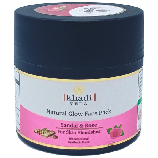 Khadi Veda Natural Glow Face Pack Sandal & Rose image