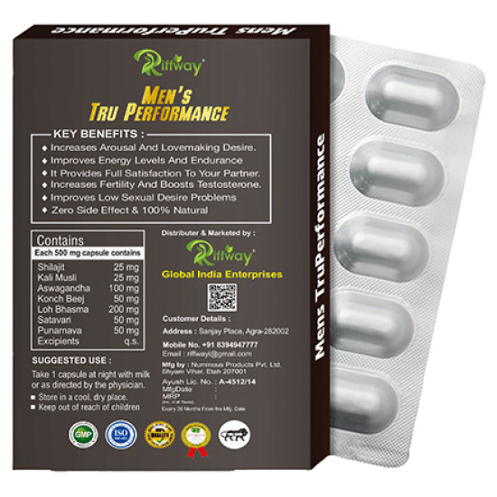 Riffway Men's Tru Performance Enhancement Formula Capsule image