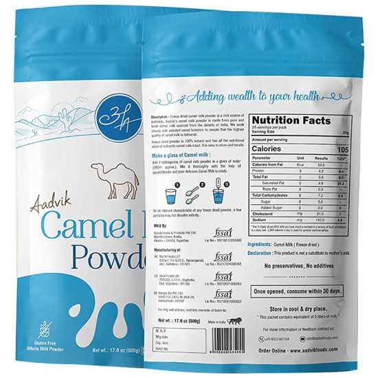 Aadvik Camel Milk Powder Freeze Dried image