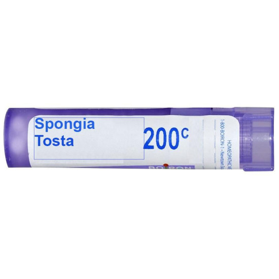 Boiron Spongia Tosta Single Dose Approx 200 Microgranules 200 CH image