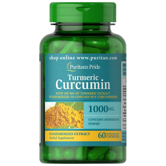 Puritan's Pride Turmeric Curcumin 1000mg Rapid Release Capsule image