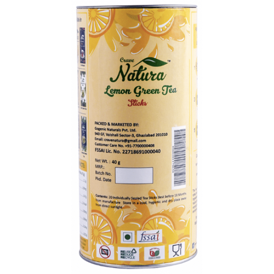 Crave Natura Lemon Green Tea Sticks image