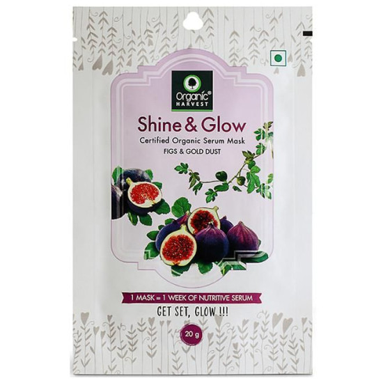 Organic Harvest Shine & Glow Certified Organic Serum Mask image