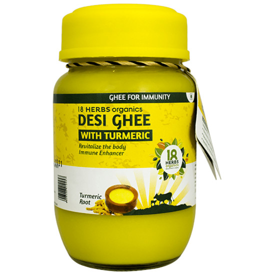 18 Herbs Organics Desi Ghee with Turmeric image