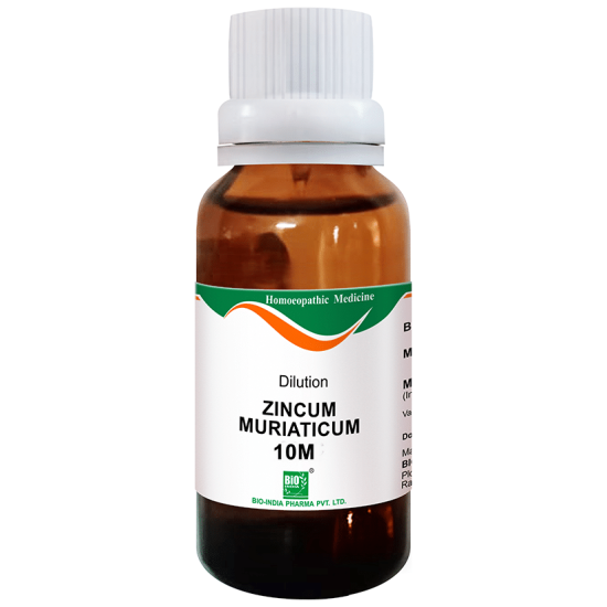 Bio India Zincum Muriaticum Dilution 10M CH image