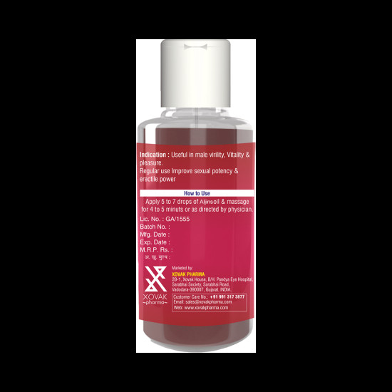 Xovak Pharma Aljins 69 Massage Oil for Men image